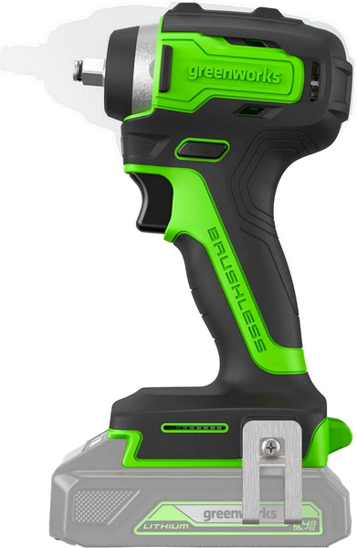 Аккумуляторный гайковерт Greenworks G24IW200 бесщеточный 24V / 3803607CUA- фото2, картинка2 Аккумуляторный гайковерт Greenworks G24IW200 бесщеточный 24V / 3803607CUA- фото2