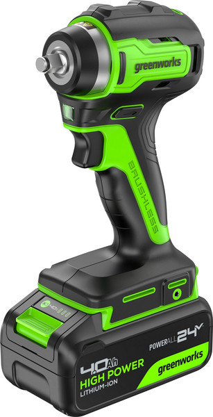 Аккумуляторный гайковерт Greenworks G24IW200 бесщеточный 24V / 3803607CUB- фото, картинка Аккумуляторный гайковерт Greenworks G24IW200 бесщеточный 24V / 3803607CUB- фото