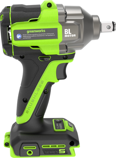 Аккумуляторный гайковерт Greenworks IW5500 бесщеточный 24V / 3805007- фото8, картинка8 Аккумуляторный гайковерт Greenworks IW5500 бесщеточный 24V / 3805007- фото8