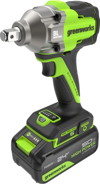 Аккумуляторный гайковерт Greenworks IW5500 / 3805007CUG- фото, картинка Аккумуляторный гайковерт Greenworks IW5500 / 3805007CUG- фото