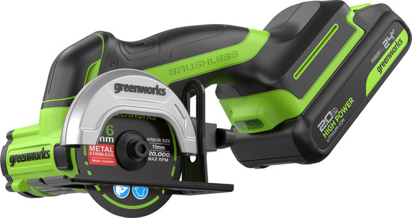 Угловая шлифовальная машина Greenworks GD24UCS / 3402007CUA- фото3