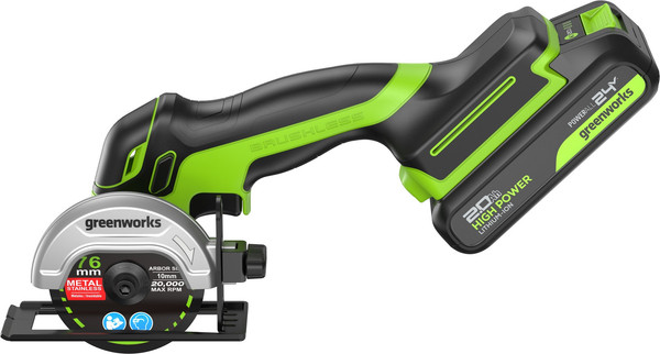 Угловая шлифовальная машина Greenworks GD24UCS / 3402007CUA- фото5