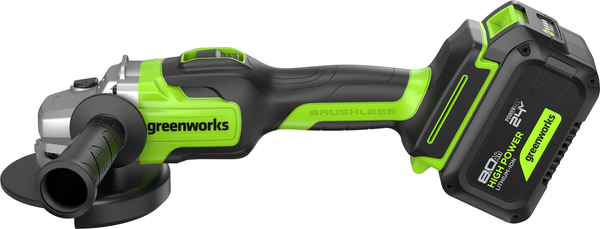 Угловая шлифовальная машина Greenworks GD24AG бесщеточная 24V / 3200207CUH- фото2