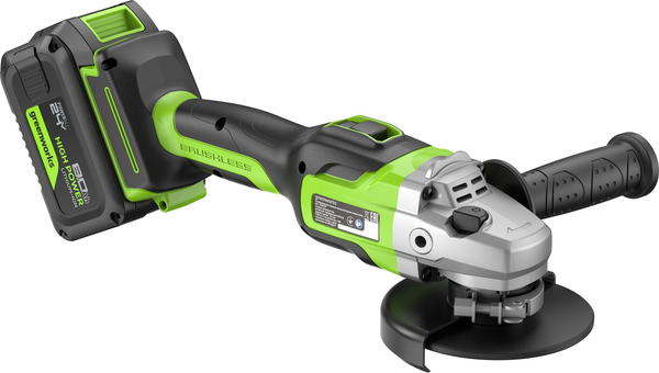 Угловая шлифовальная машина Greenworks GD24AG бесщеточная 24V / 3200207CUH- фото4