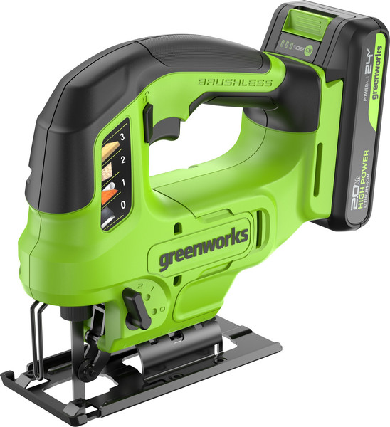 Электролобзик Greenworks GD24JS90 бесщеточный 24V / 3601707CUA- фото