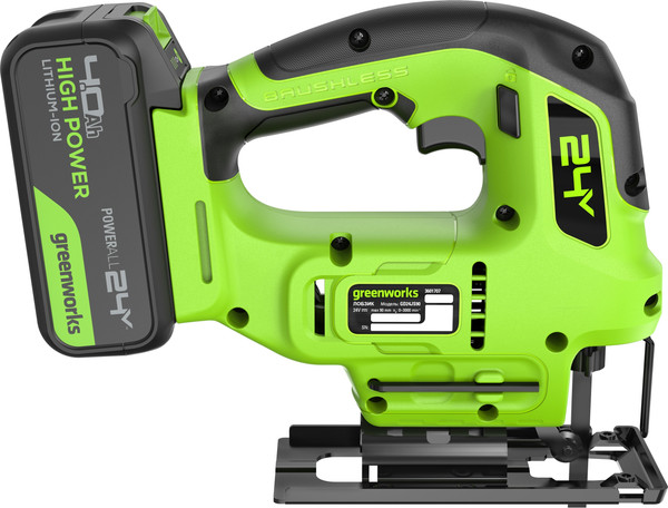 Электролобзик Greenworks GD24JS90 бесщеточный 24V / 3601707CUB- фото8