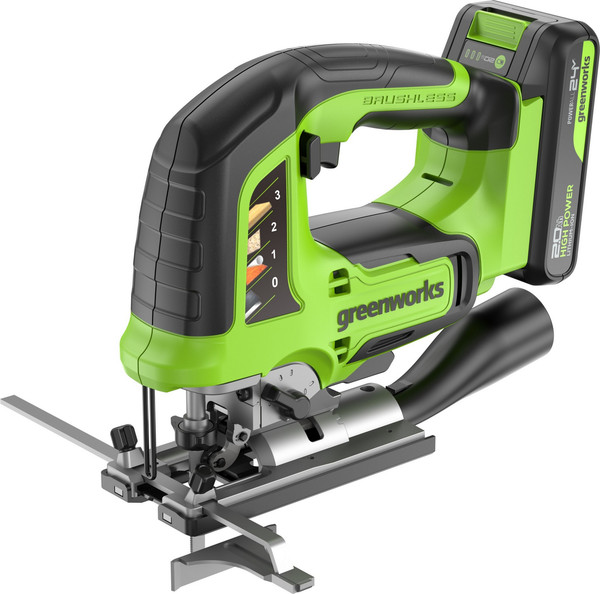 Электролобзик Greenworks GD24JS120 бесщеточный 24V / 3601407CUA- фото