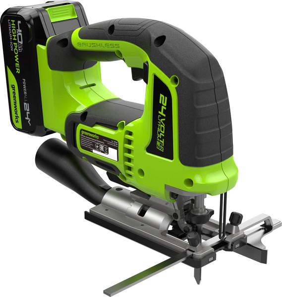 Электролобзик Greenworks GD24JS120 бесщеточный 24V / 3601407CUB- фото10
