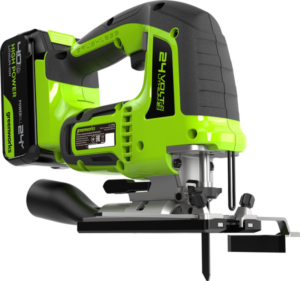Электролобзик Greenworks GD24JS120 бесщеточный 24V / 3601407CUB- фото4