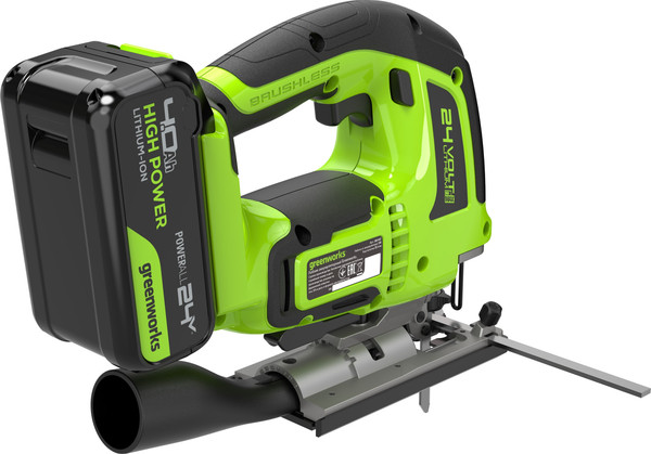 Электролобзик Greenworks GD24JS120 бесщеточный 24V / 3601407CUB- фото6