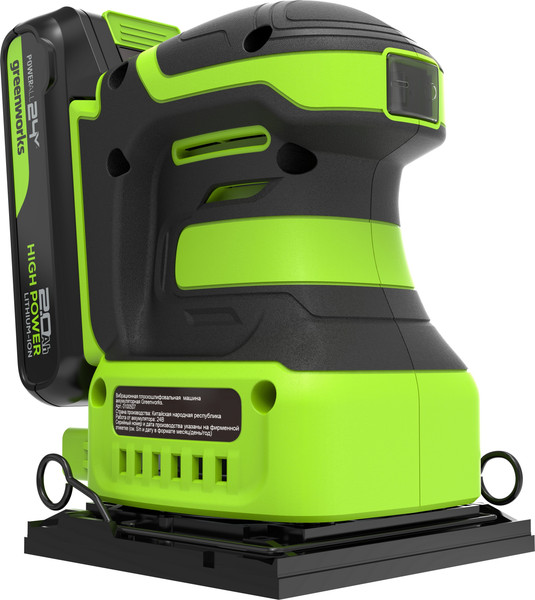 Вибрационная шлифовальная машина Greenworks G24SS14 / 3100507CUA- фото5