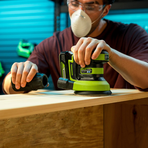 Эксцентриковая шлифовальная машина Greenworks OS325 / 3100907CUA- фото5