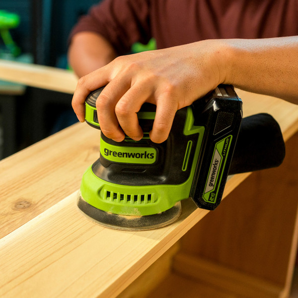 Эксцентриковая шлифовальная машина Greenworks OS325 / 3100907CUA- фото7