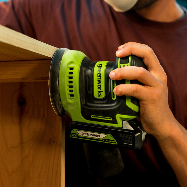 Эксцентриковая шлифовальная машина Greenworks OS325 / 3100907CUA- фото9