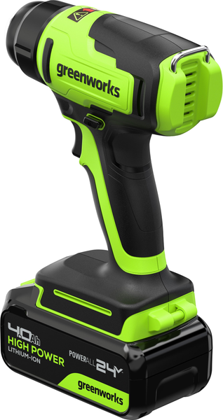 Строительный фен Greenworks G24HG 24V 550°С / 3400207CUB- фото10, картинка10 Строительный фен Greenworks G24HG 24V 550°С / 3400207CUB- фото10