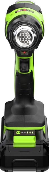 Строительный фен Greenworks G24HG 24V 550°С / 3400207CUB- фото3, картинка3 Строительный фен Greenworks G24HG 24V 550°С / 3400207CUB- фото3