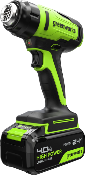 Строительный фен Greenworks G24HG 24V 550°С / 3400207CUB- фото4, картинка4 Строительный фен Greenworks G24HG 24V 550°С / 3400207CUB- фото4
