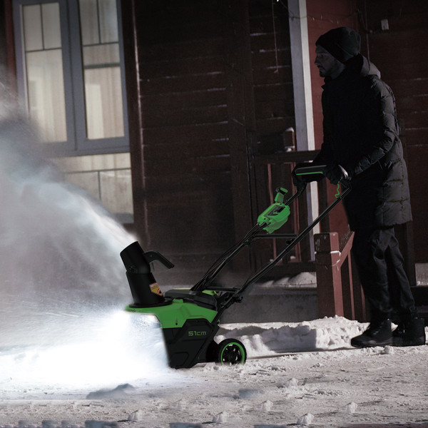 Снегоуборщик аккумуляторный Greenworks GD40STX2 / 2603407- фото10