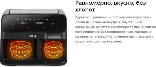 Аэрогриль Kitfort КТ-8148- фото4