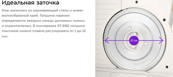 Ломтерезка Kitfort КТ-6811- фото5, картинка5 Ломтерезка Kitfort КТ-6811- фото5