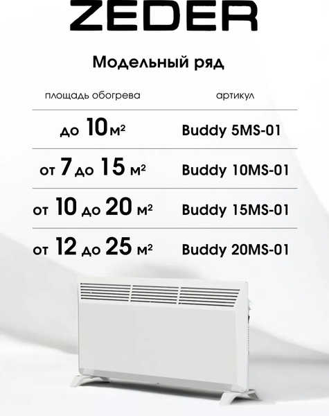 Конвектор Zeder 20MS-01- фото6