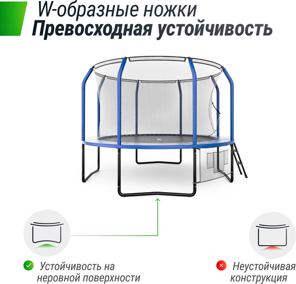 Батут UNIX Line Supreme Game 10ft / trusug10bl (синий)- фото8