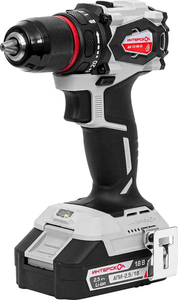 Аккумуляторная дрель-шуруповерт Интерскол ДА-13/18В 55 (952.2.2.70)- фото