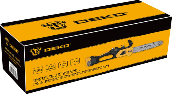 Пила цепная аккумуляторная Deko DKCHS 20 / 085-2000- фото7