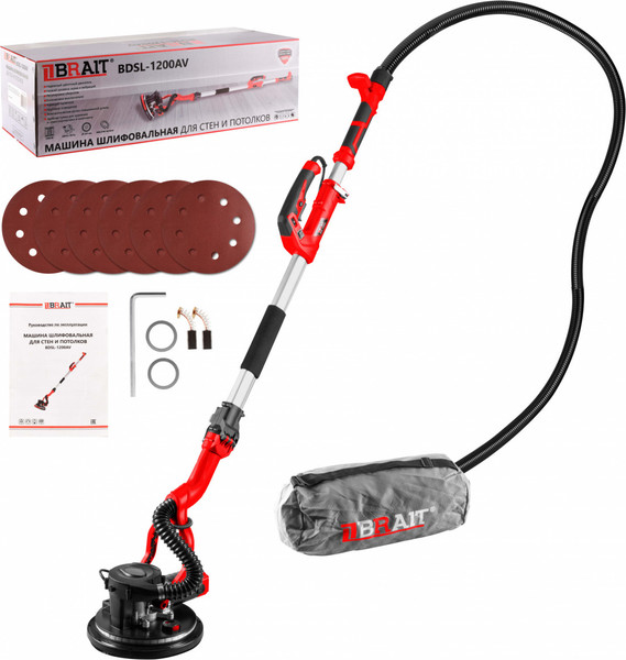 Шлифовальная машина для стен Brait BDSL-1200AV- фото6