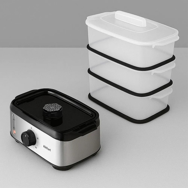 Пароварка стационарная Kitfort КТ-9897- фото3, картинка3 Пароварка стационарная Kitfort КТ-9897- фото3