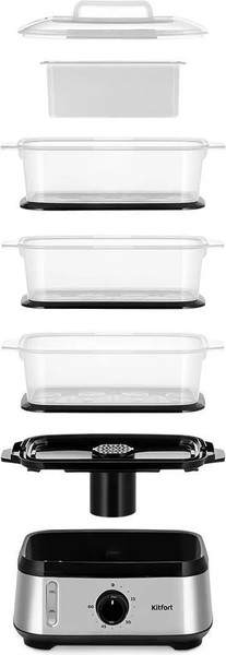 Пароварка стационарная Kitfort КТ-9897- фото6, картинка6 Пароварка стационарная Kitfort КТ-9897- фото6