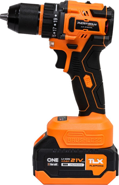 Аккумуляторная дрель-шуруповерт Partisan AD-2180BL / AD-2180BLPSN- фото2