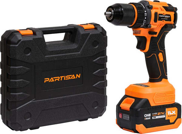Аккумуляторная дрель-шуруповерт Partisan AD-2180BL / AD-2180BLPSN- фото4