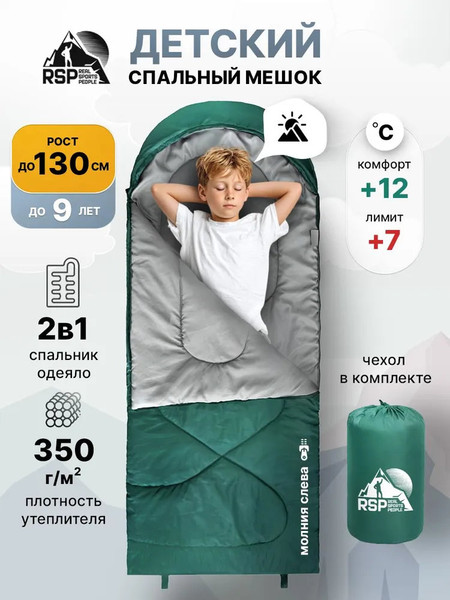 Спальный мешок RSP Outdoor Happy 350 / SBC-HAP-350-GN-L- фото2