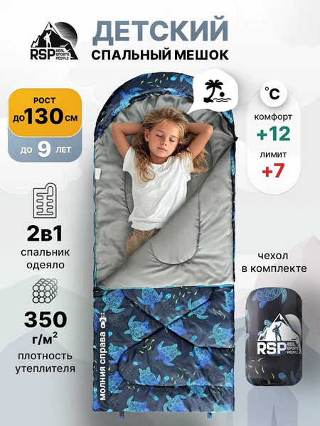 Спальный мешок RSP Outdoor Happy 350 / SBC-HAP-350-PRTURT-R- фото2