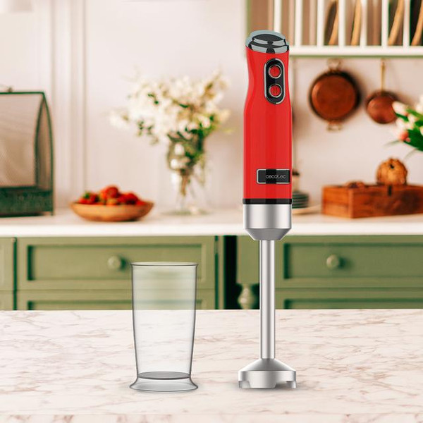 Блендер погружной Cecotec Power RetroRed 1200MAX / 3939- фото2, картинка2 Блендер погружной Cecotec Power RetroRed 1200MAX / 3939- фото2