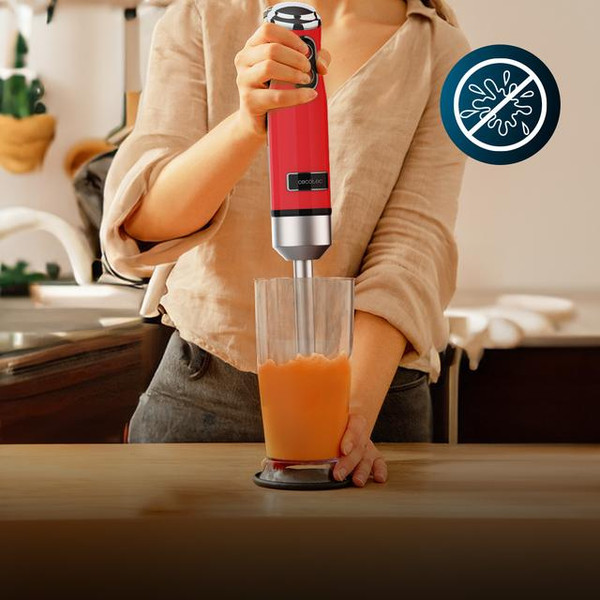 Блендер погружной Cecotec Power RetroRed 1200MAX / 3939- фото7, картинка7 Блендер погружной Cecotec Power RetroRed 1200MAX / 3939- фото7