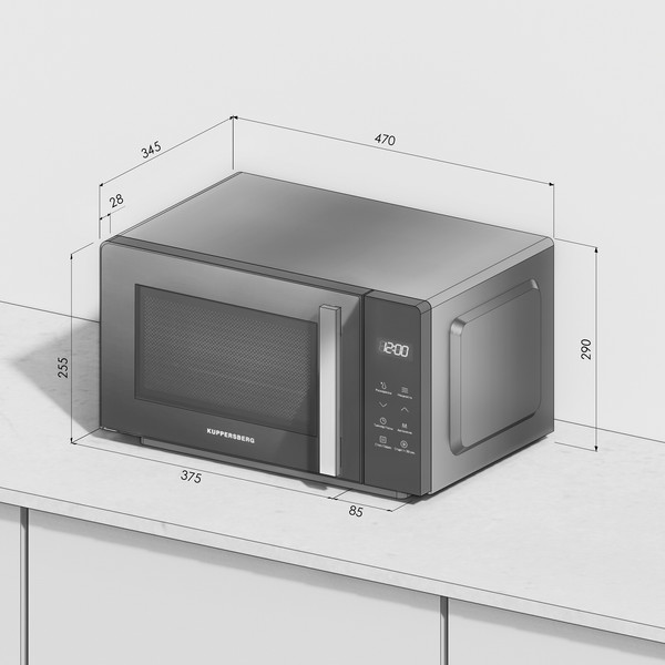 Микроволновая печь Kuppersberg FMW 200 B- фото6