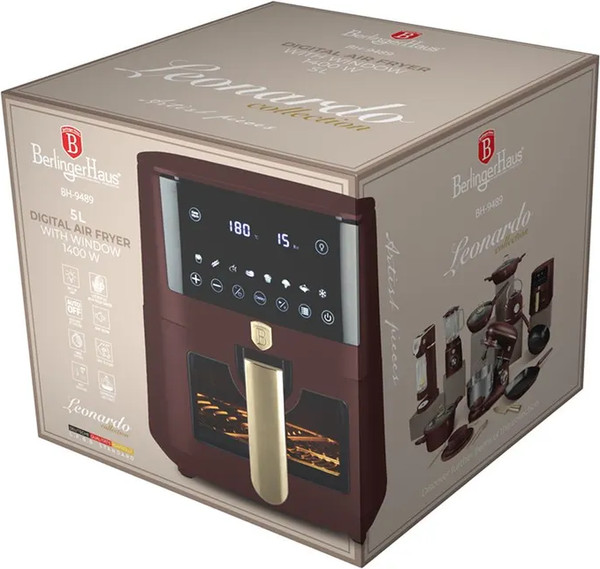 Аэрогриль Berlinger Haus Leonardo / BH/9489- фото8, картинка8 Аэрогриль Berlinger Haus Leonardo / BH/9489- фото8