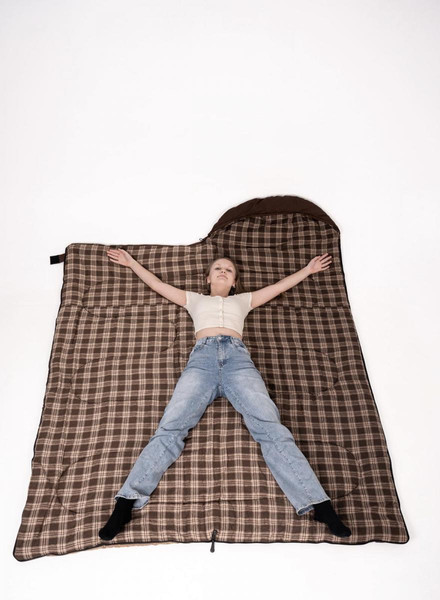 Спальный мешок MedNovtex Alaska 20 Фланель 210x85см- фото3