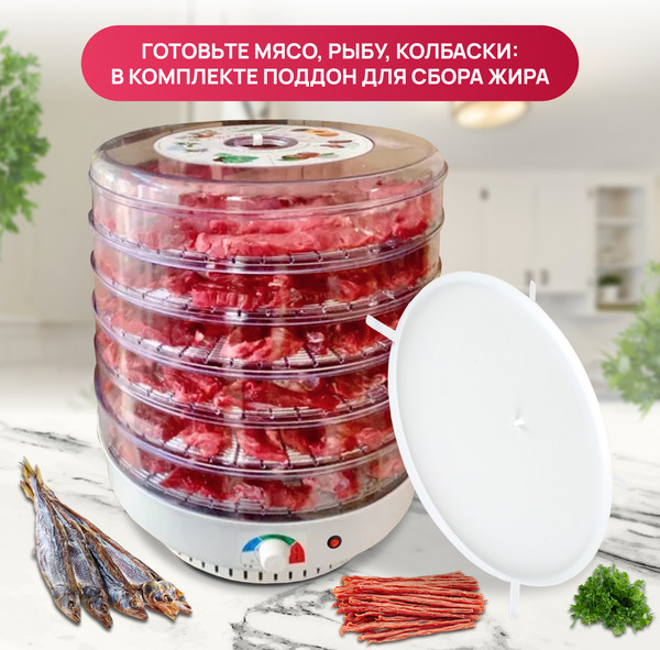 Сушилка для овощей и фруктов Ветерок Ветерок-6 У 2П г/т ЭСОФ-2-0.6/220-02-В- фото4, картинка4 Сушилка для овощей и фруктов Ветерок Ветерок-6 У 2П г/т ЭСОФ-2-0.6/220-02-В- фото4