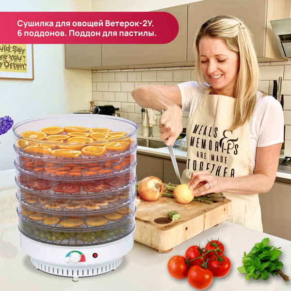 Сушилка для овощей и фруктов Ветерок Ветерок-6 У 2П г/т ЭСОФ-2-0.6/220-02-В- фото8, картинка8 Сушилка для овощей и фруктов Ветерок Ветерок-6 У 2П г/т ЭСОФ-2-0.6/220-02-В- фото8