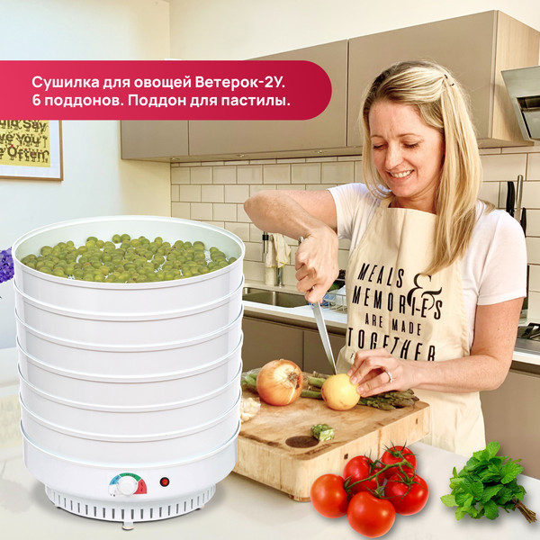 Сушилка для овощей и фруктов Ветерок Ветерок-6 У 2П г/т / ЭСОФ-2-0.6/220-02-В- фото2, картинка2 Сушилка для овощей и фруктов Ветерок Ветерок-6 У 2П г/т / ЭСОФ-2-0.6/220-02-В- фото2
