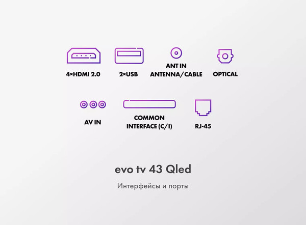 Телевизор Evo TV 43'' QLED- фото10