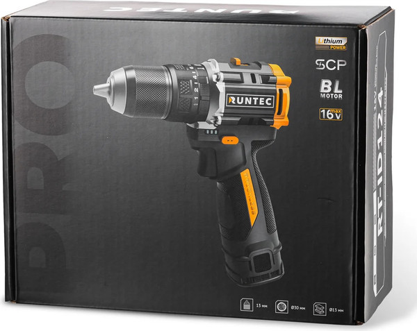 Аккумуляторная дрель-шуруповерт RUNTEC Pro RT-ID124- фото7