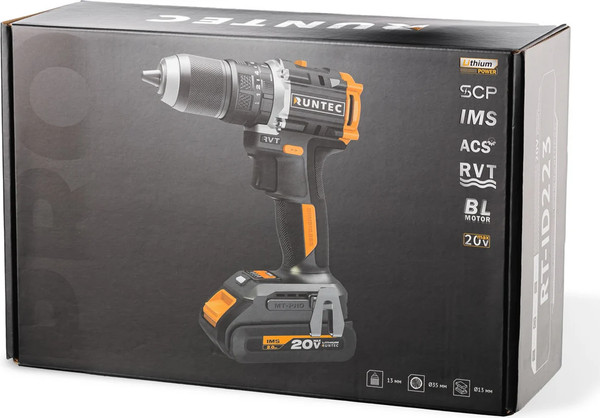 Аккумуляторная дрель-шуруповерт RUNTEC Pro RT-ID223- фото7