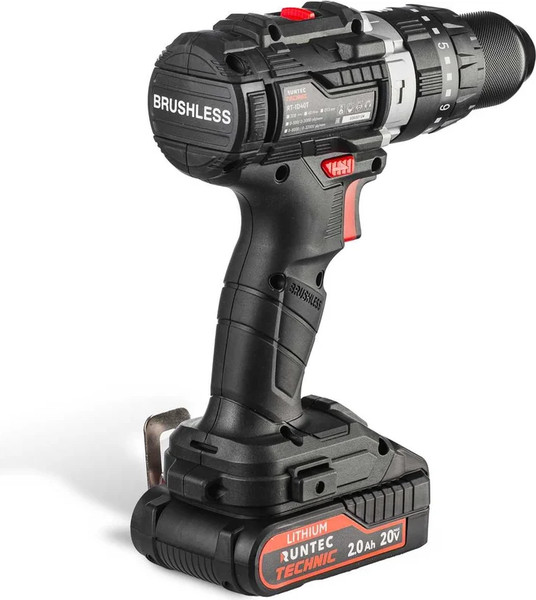 Аккумуляторная дрель-шуруповерт RUNTEC Pro RT-ID40T- фото2