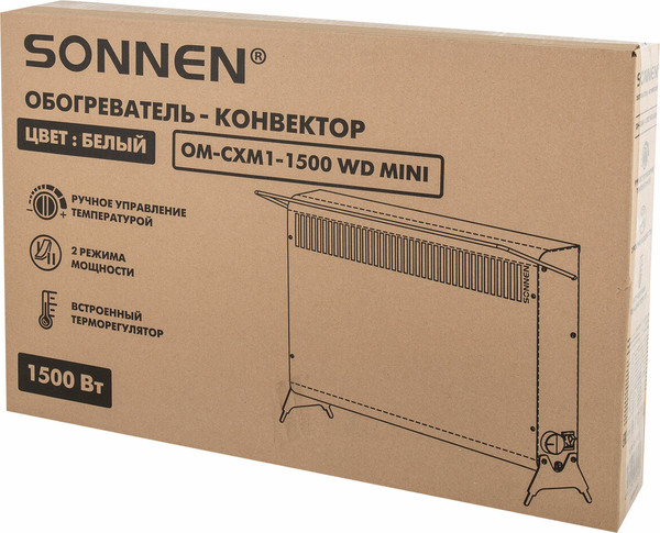 Конвектор Sonnen Mini МП-1500.2 / 457631 (белый)- фото8