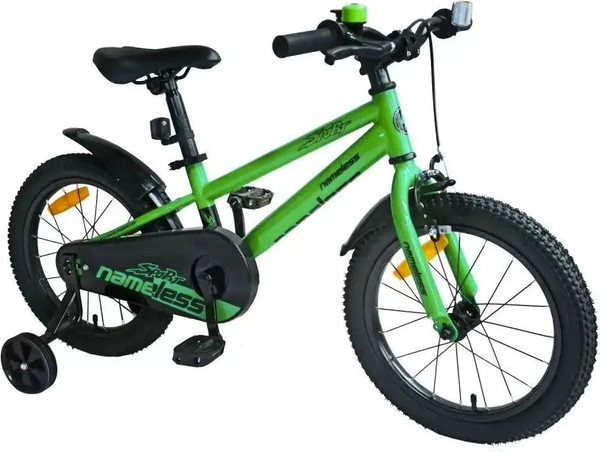 Детский велосипед Nameless Sport 14 2025 / 14S2-GN/BK- фото2