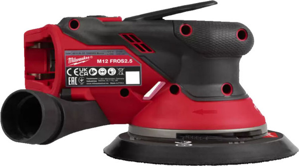 Эксцентриковая шлифовальная машина Milwaukee M12FROS2.5-0 (4933493647)- фото3